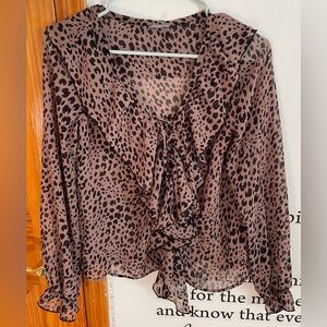 Charlotte Russe | Leopard Print | Blouse